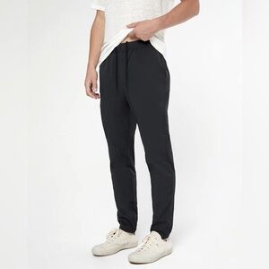 Onia Pull On Tech Pants In Black Drawstring Nylon Blend Pockets Jogger Size L